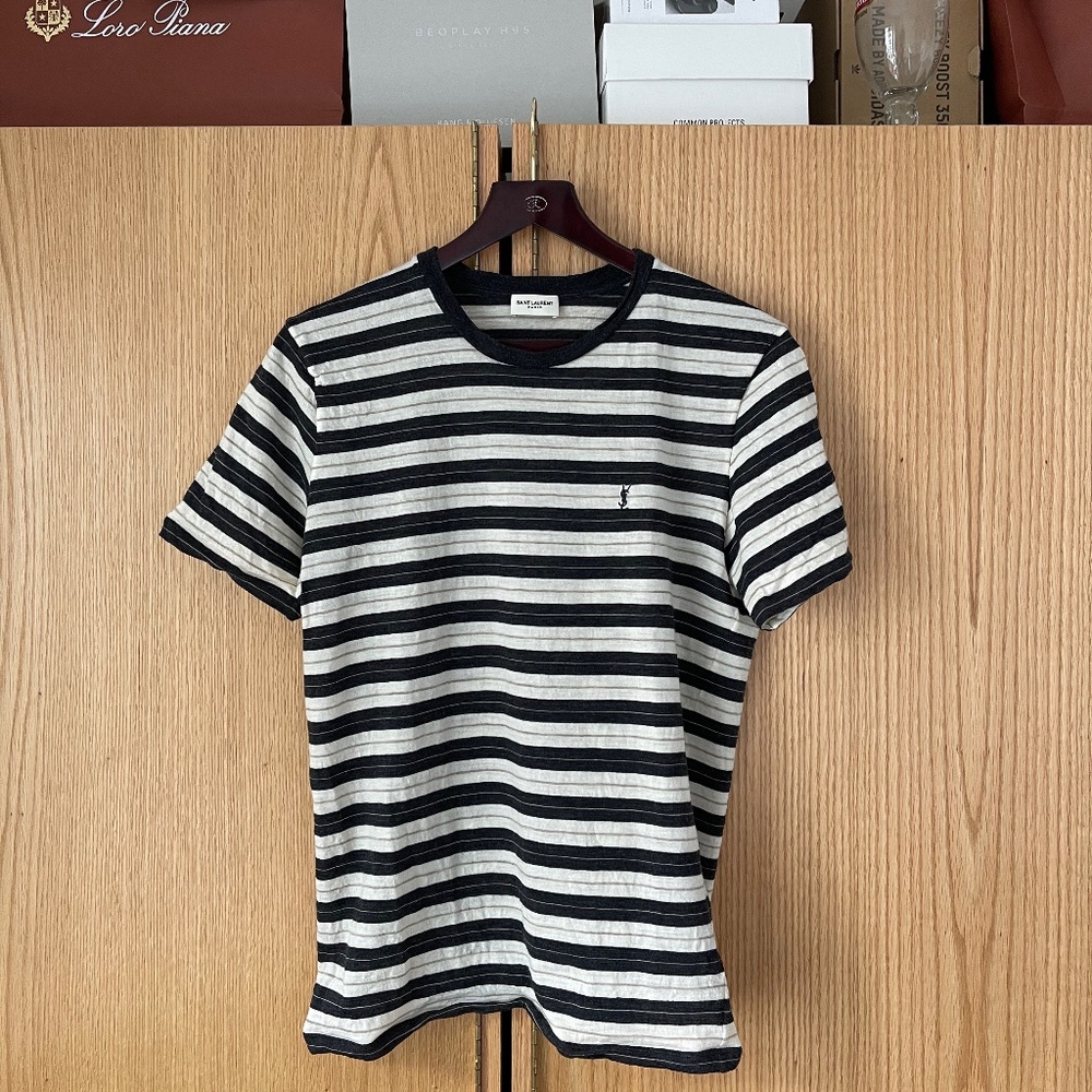 *NEW* Saint Laurent Wool Striped T-Shirt